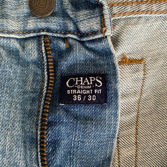 Chaps Denim Y2K Straight Fit Light Wash Casual Jeans - Picture 6 of 13